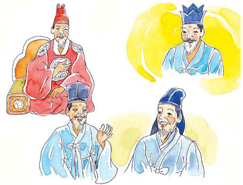 하서 선생 일러 이미지